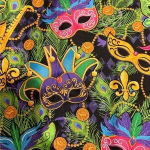 Colorful Mardi Gras Fabric